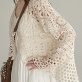 Hollowed-out knitted outerwear - liwisi