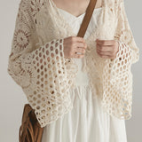 Hollowed-out knitted outerwear - liwisi