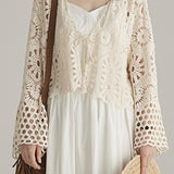 Hollowed-out knitted outerwear - liwisi