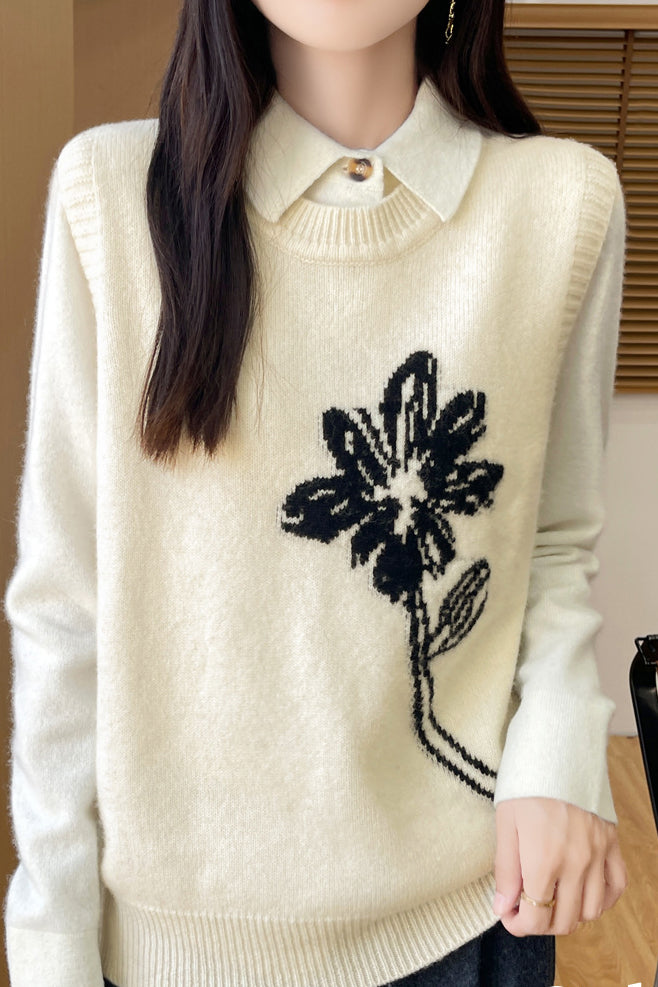 Round-neck pullover sleeveless waistcoat - liwisi