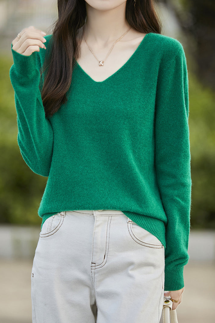 Solid-color versatile knitted shirt - liwisi