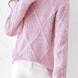 Lazy-style colored-dot knitted bottoming sweater - liwisi