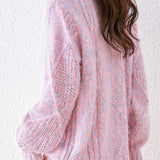 Lazy-style colored-dot knitted bottoming sweater - liwisi