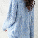 Lazy-style colored-dot knitted bottoming sweater - liwisi