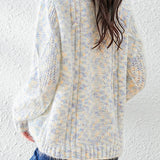 Lazy-style colored-dot knitted bottoming sweater - liwisi