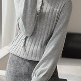 Jellyfish-collar French knitted sweater - liwisi