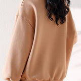 Irregular dividing line sweatshirt - liwisi