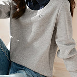 Elegant fake two-piece spliced color-block top - liwisi