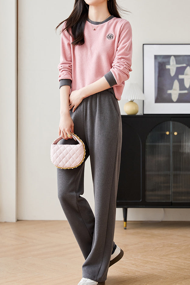 Camellia casual sweatshirt set - liwisi