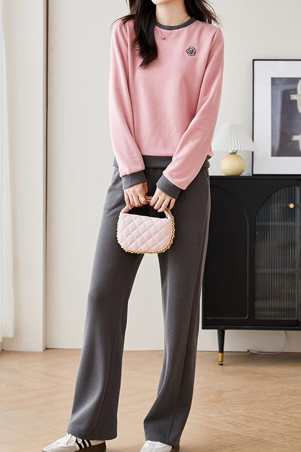Camellia casual sweatshirt set - liwisi
