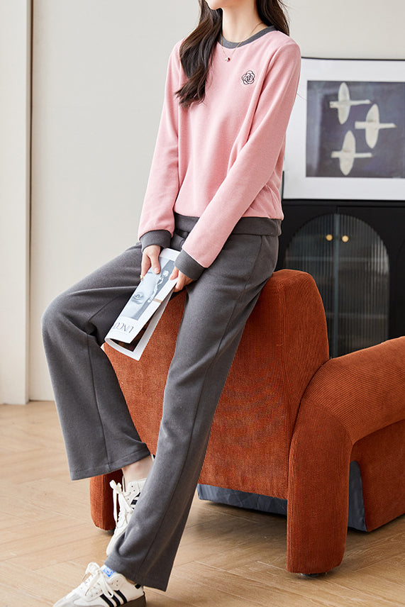 Camellia casual sweatshirt set - liwisi