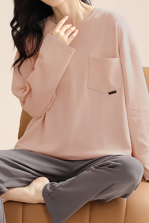 Simple pullover pajamas set - liwisi