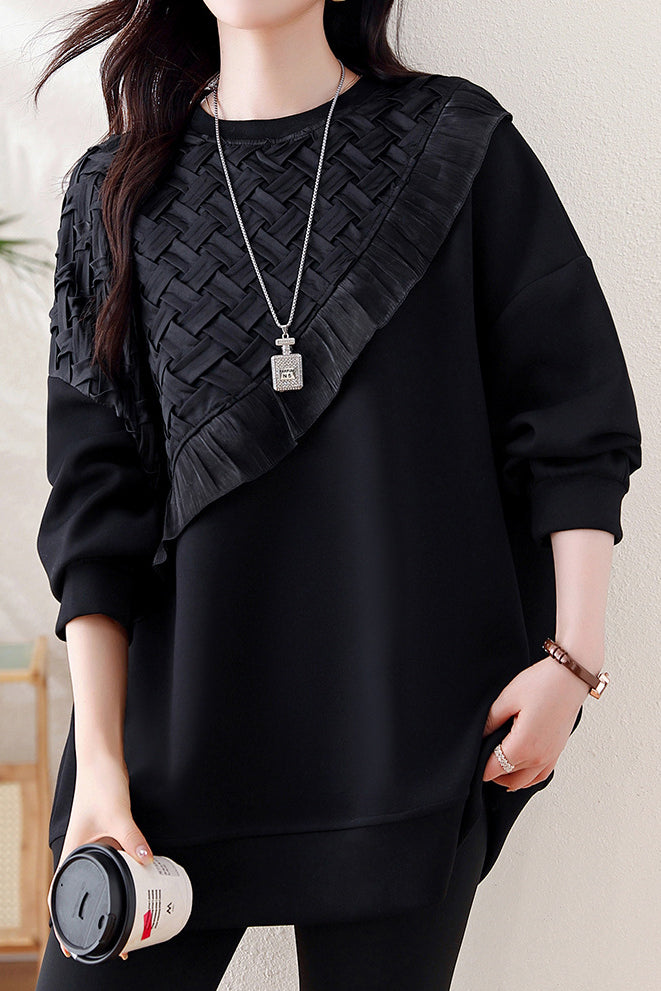 Spliced casual sweatshirt - liwisi