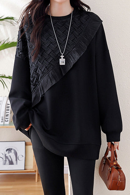 Spliced casual sweatshirt - liwisi