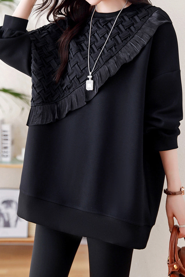 Spliced casual sweatshirt - liwisi
