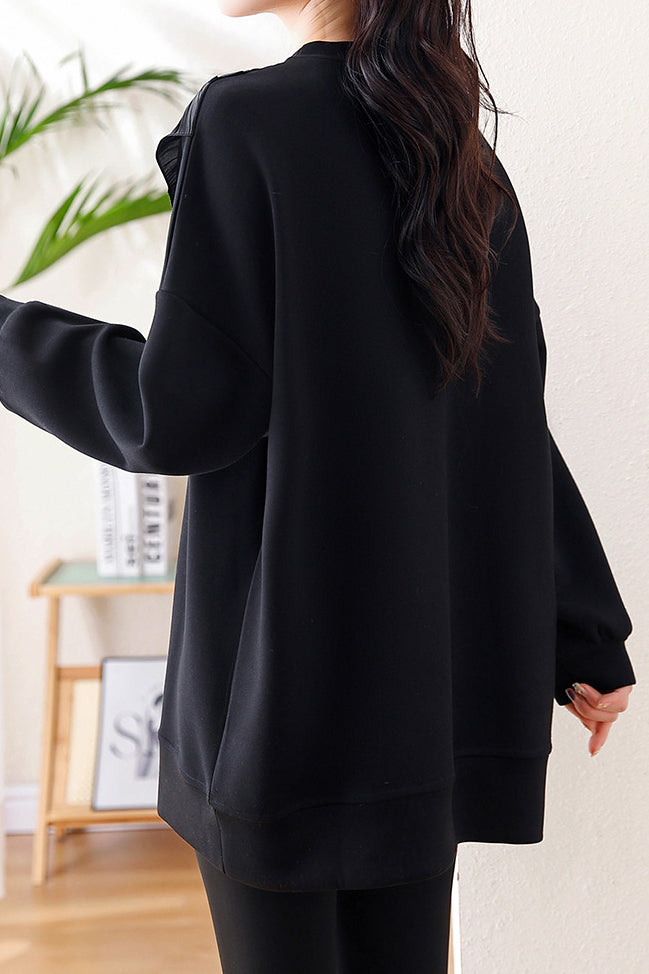 Spliced casual sweatshirt - liwisi
