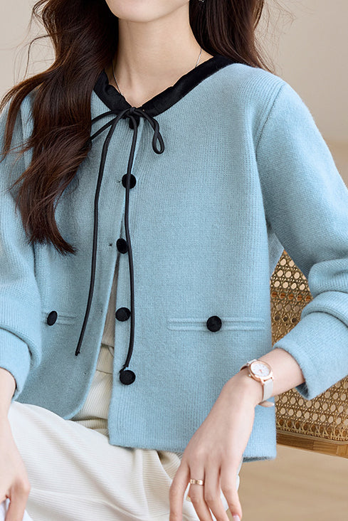 Elegant Knitted Cardigan - liwisi