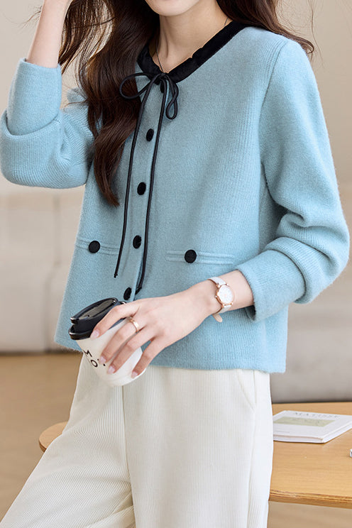 Elegant Knitted Cardigan - liwisi