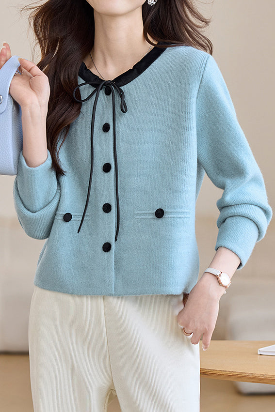 Elegant Knitted Cardigan - liwisi