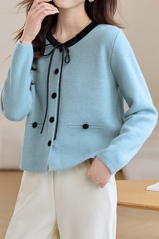 Elegant Knitted Cardigan - liwisi