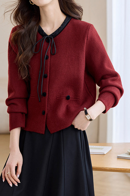 Elegant Knitted Cardigan - liwisi