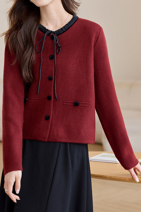 Elegant Knitted Cardigan - liwisi