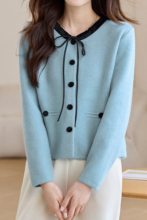Elegant Knitted Cardigan - liwisi