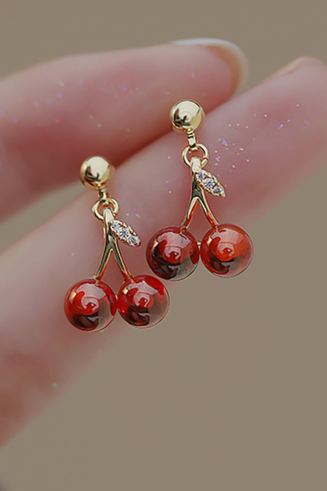 Red Cherry Earrings - liwisi