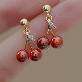 Red Cherry Earrings - liwisi