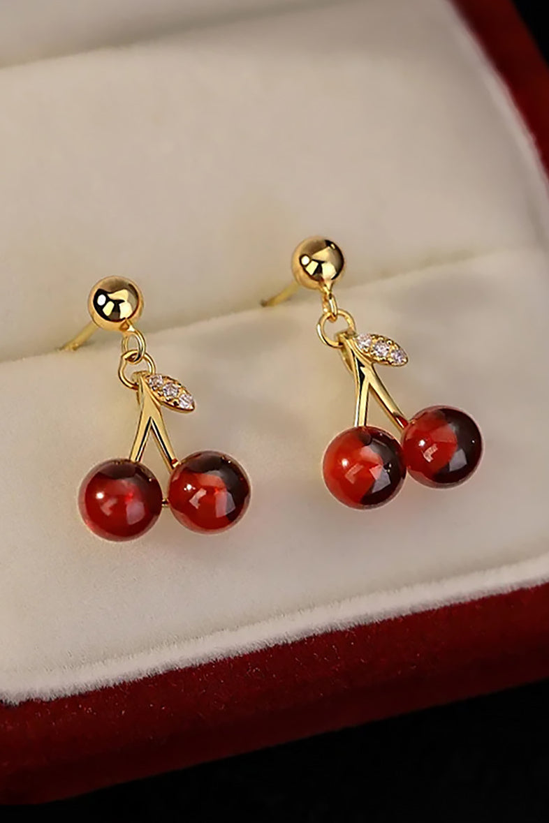 Red Cherry Earrings - liwisi