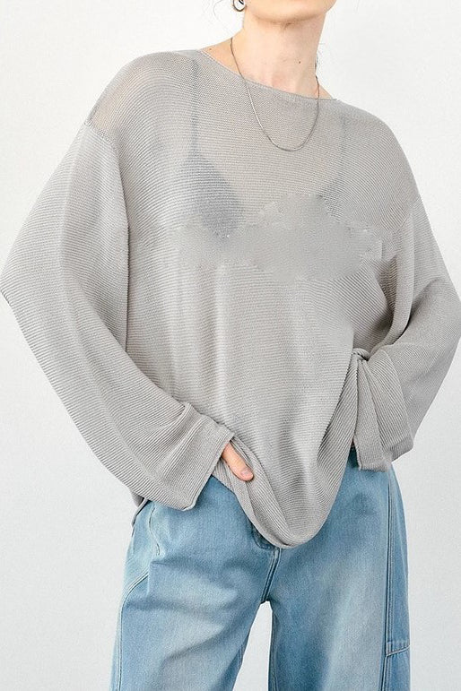 Solid Color Lazy Knitted Sweater - liwisi