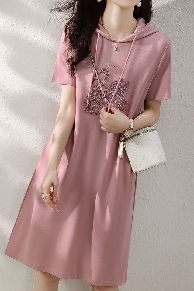 Casual Hooded Dress - liwisi