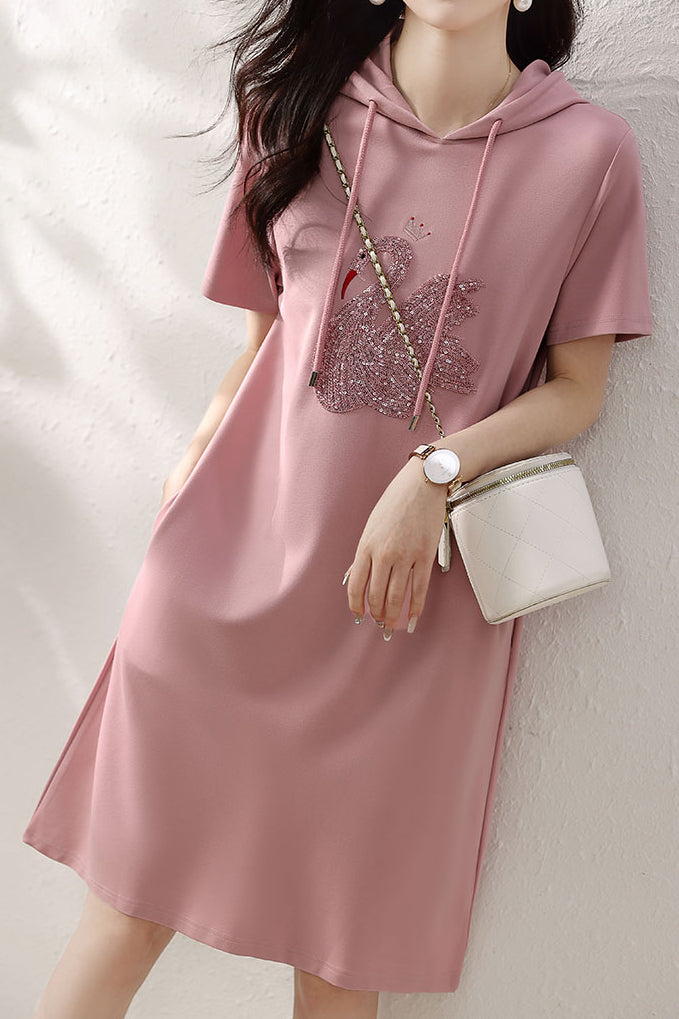 Casual Hooded Dress - liwisi