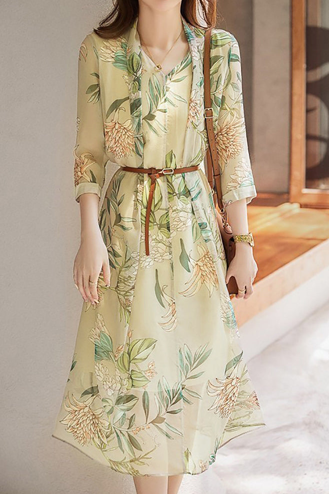 Elegant Floral Dress - liwisi