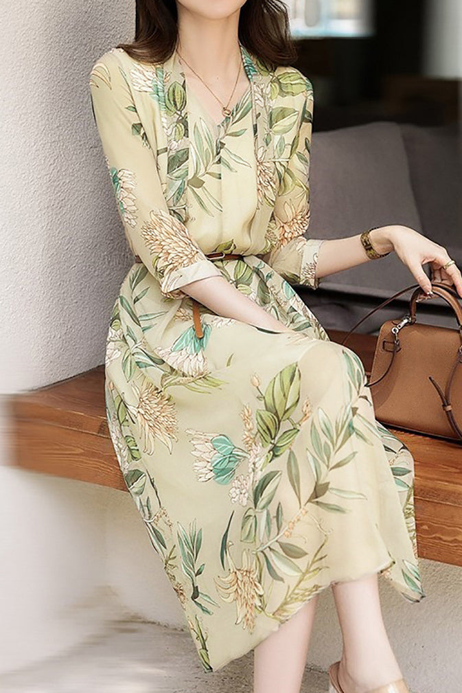 Elegant Floral Dress - liwisi