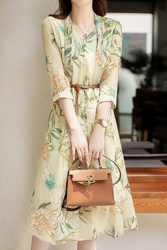 Elegant Floral Dress - liwisi