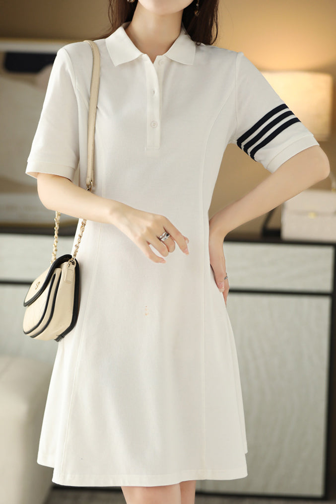 Color Block Polo Dress - liwisi