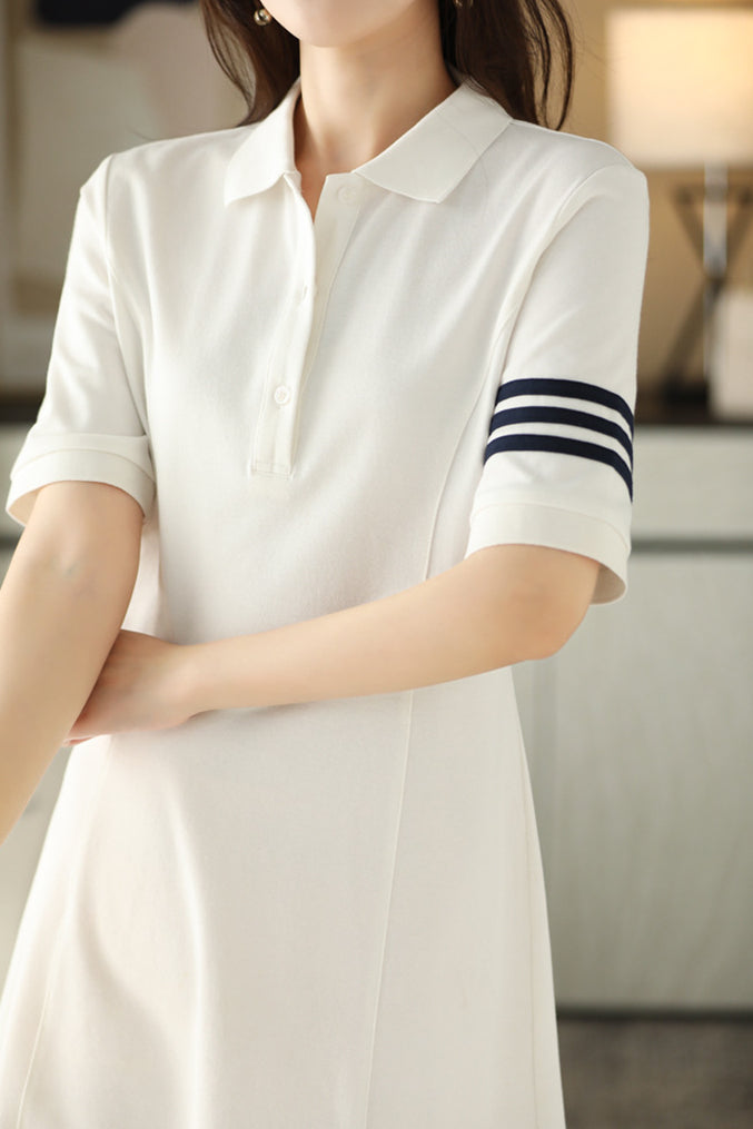Color Block Polo Dress - liwisi