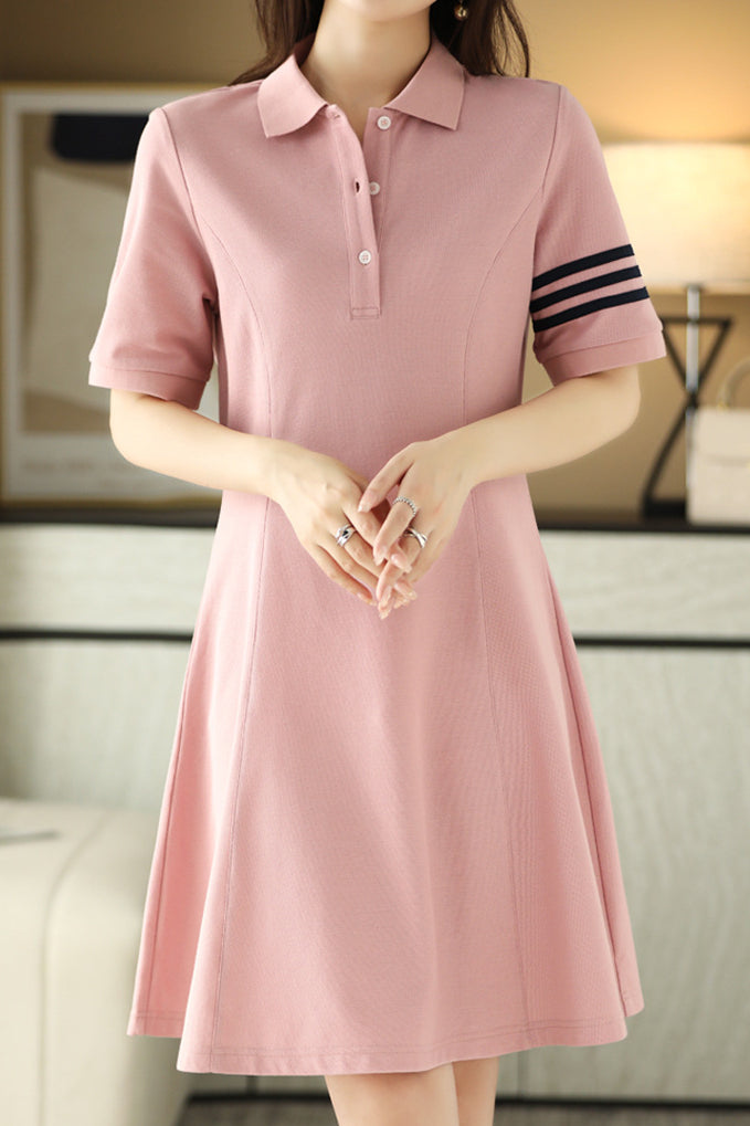 Color Block Polo Dress - liwisi