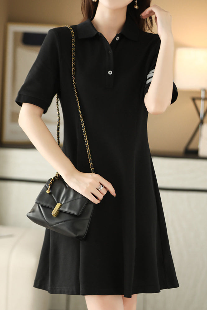 Color Block Polo Dress - liwisi