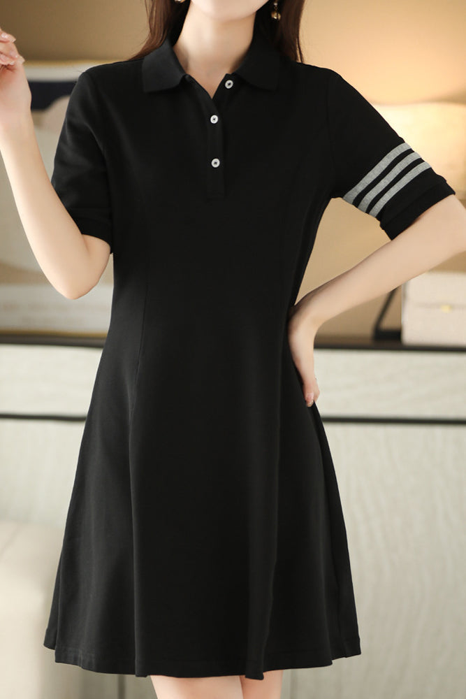 Color Block Polo Dress - liwisi