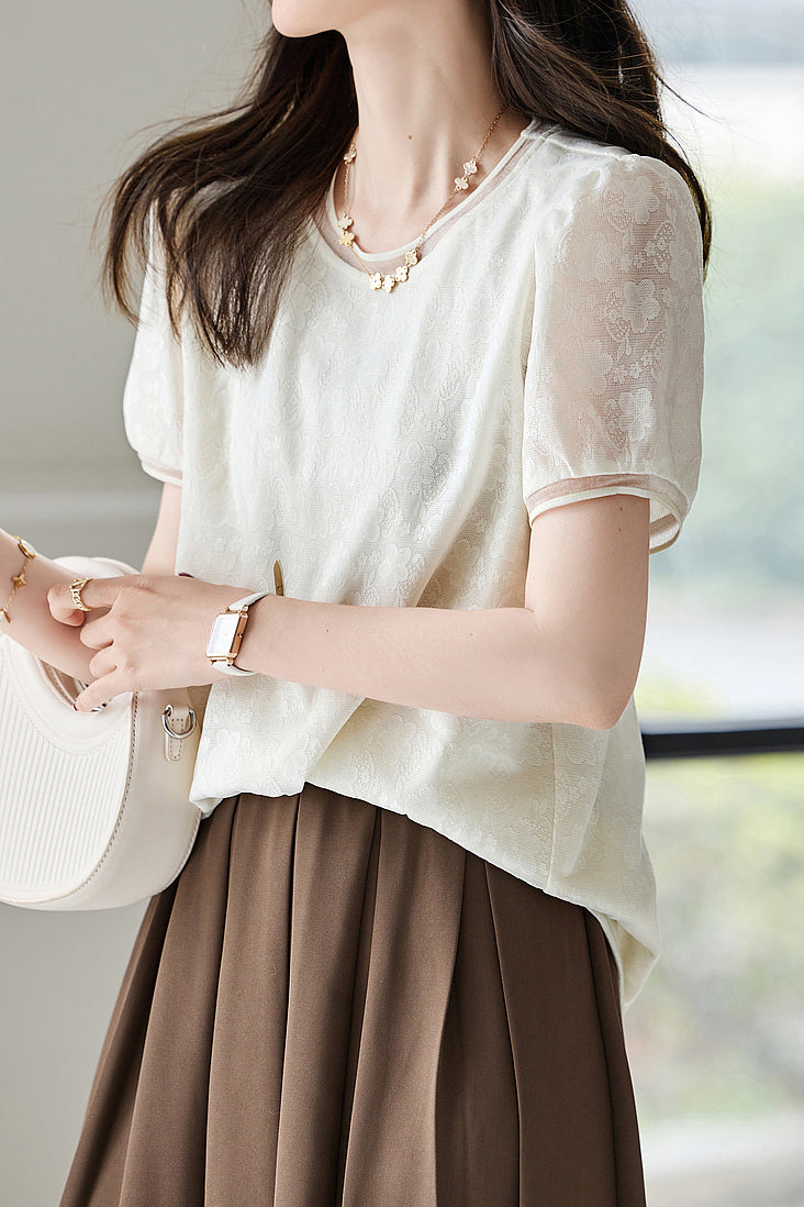 Elegant Puff Sleeve Shirt - liwisi