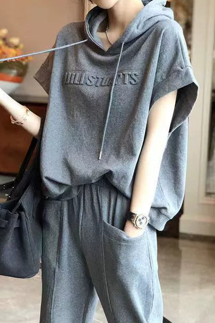 Casual Loose-Fit Sports Set - liwisi