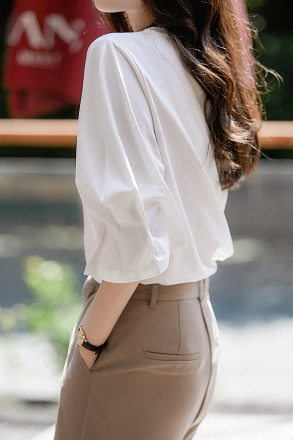 Designer Puff Sleeve T-Shirt - liwisi