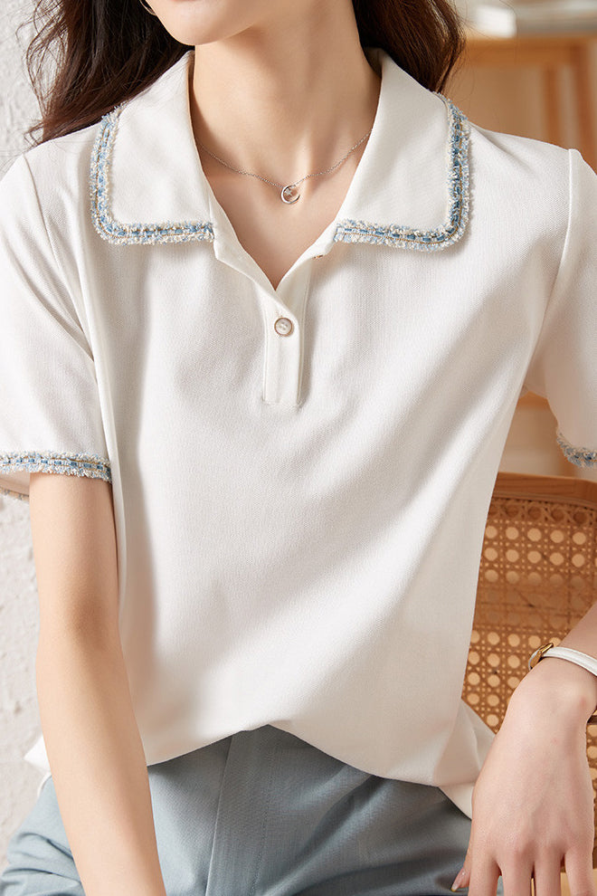 French Elegant Polo Shirt - liwisi