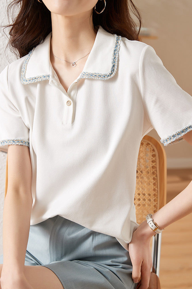 French Elegant Polo Shirt - liwisi