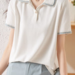 French Elegant Polo Shirt - liwisi