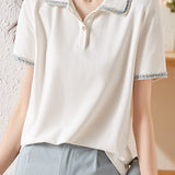 French Elegant Polo Shirt - liwisi