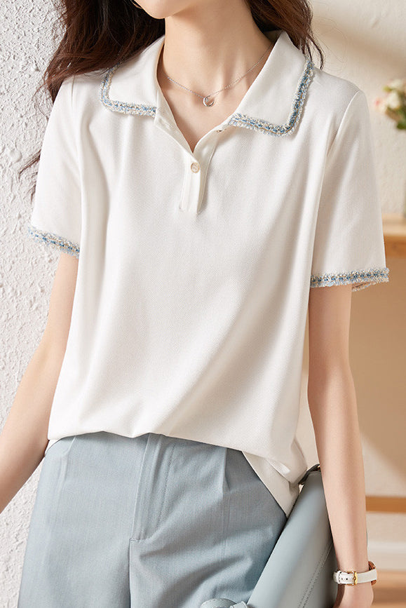 French Elegant Polo Shirt - liwisi