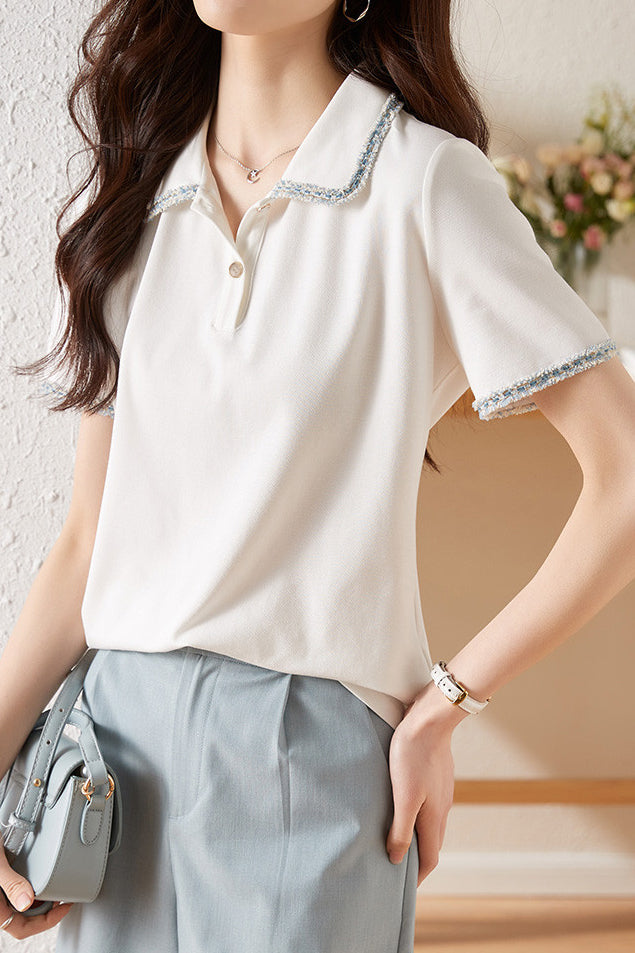 French Elegant Polo Shirt - liwisi